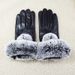 Herbst Winter Neue Schaffell Echtes Leder Für Frauen Niedliche Rex Kaninchenfell Touchscreen Fleece Gefüttert Warme Fahrhandschuhe_voghion.com