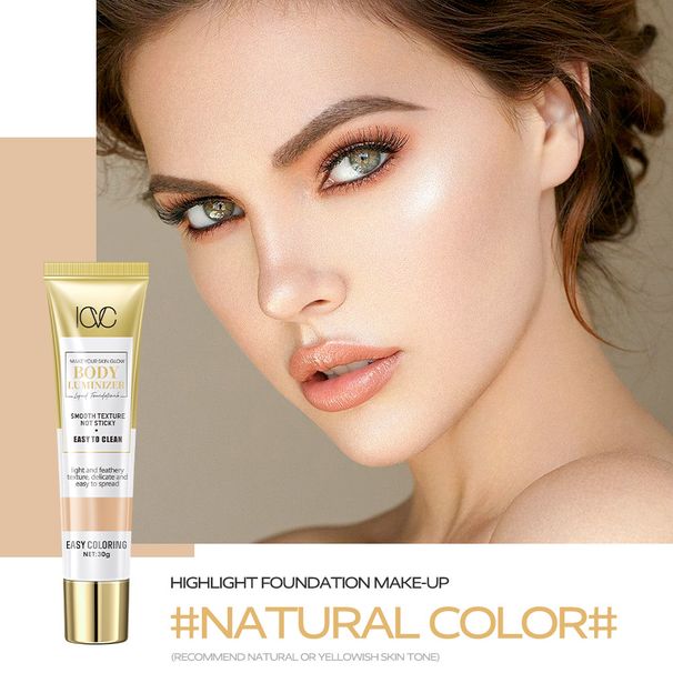 Face Foundation ICVC High Gloss Foundation, Moist, Light, Waterproof, Oil Control, Concealer_voghion.com