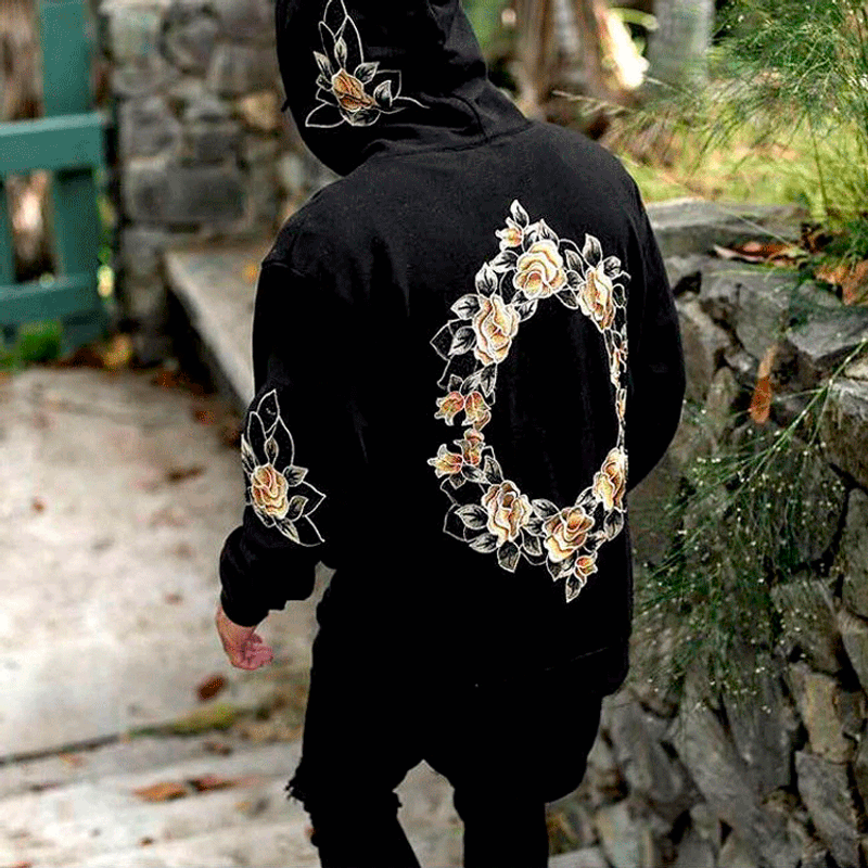   Herren Casual Fashion Bedruckter Pullover Kapuzenpullover Jacke Bedruckte Version_voghion.com