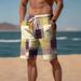 Unbeatable Quality Unbeatable Quality 2024 New Summer Breathable Hawaiian Beach Pants 3D Printed Checkered Pattern Men's Shorts_voghion.com