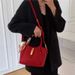 Women's Large Capacity Bucket Women 2025 New Crossbody Handbag Red Bride Wedding Bag_voghion.com
