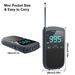 Radio de bolsillo con reloj despertador, miniconector para auriculares FM, estéreo personal, portátil, recargable, para exteriores, transmisión meteorológica_voghion.com