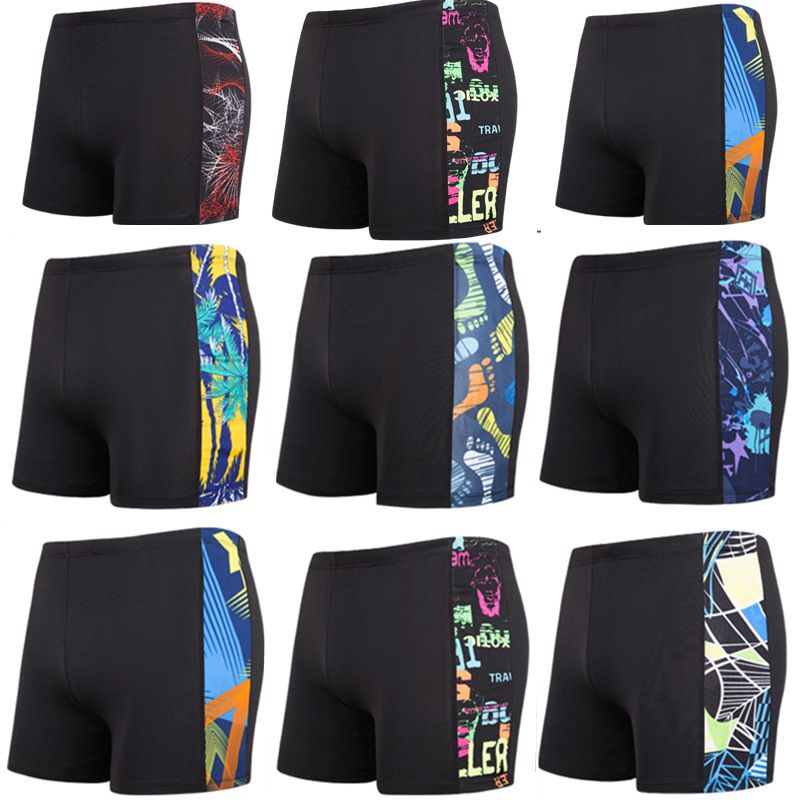 Men's Clothing Men's Boxer Briefs Fashion Printed Men's Hot Spring Swimsuit Fat Pants 300 Catties_voghion.com