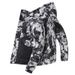 Couple’s Lightweight Down Jacket – 550FP White Goose Feather Hooded Coat With Floral Print (Machine-Washable, Blue/Black, M-3XL)_voghion.com