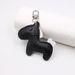 Ciondoli per borse, piccoli e squisiti, in pelle di pony goffrata, accessori per custodie per cellulari, portachiavi, ciondolo per borsa, ciondolo a forma di cavallo, ciondolo tridimensionale._voghion.com