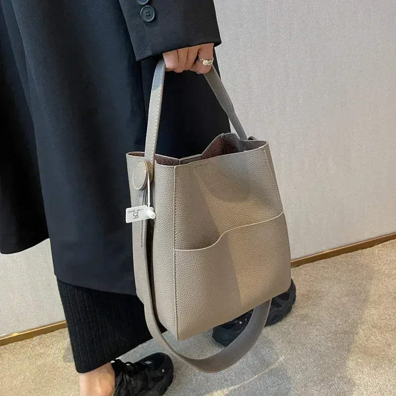 Secchiello per donne Pu borse a tracolla 2024 stilisti femminili tendenza piccola borsa a tracolla in pelle borse e borsette_voghion.com