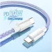 3A PD 60W Type To USB C Quick Charge 480Mbps OD3.8 Fast Charging Data Cable For Iphone 15 Book Pro Samsung S20 S22 S23_voghion.com