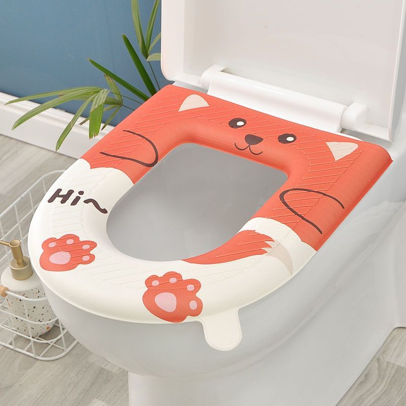 Wasserdichtes, verdicktes Ganzjahres-Universalpolster, warm, abwischbar, waschbar, Toilettensitzkissen, Frühlings- und Herbstmodell_voghion.com