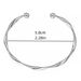 Fashionable Unique Niche Design Simple Versatile Irregular Mobius Bracelet For Women Open Bangle_voghion.com