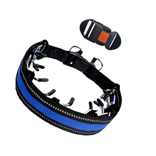 Stainless Steel Spike Explosion-Proof Training Leash Large Anti-Escape Pet Dog Collar Neck Ring_voghion.com
