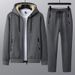 Meeste riided talve pluss sametist paksendatud ülikond Meeste kapuutsiga kardigan jakk vabaaja dressipüksid, soe noorte lambanahk_voghion.com