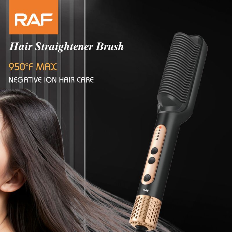 New straight hair comb negative ion does not damage hair straight hair curly hair dual purpose electric curling iron hair straightener home use_voghion.com