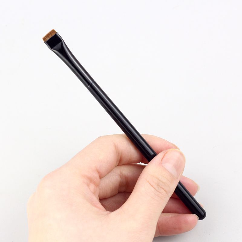 Yellow Wolf Tail Thin Fine Blade Flat Head Detail Eyeshadow Animal Hair Makeup Eyeliner Brush_voghion.com