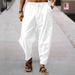 Premium Products 2025 Summer Men's Hip Hop Breathable Cotton Loose Relaxed Sports Pants_voghion.com