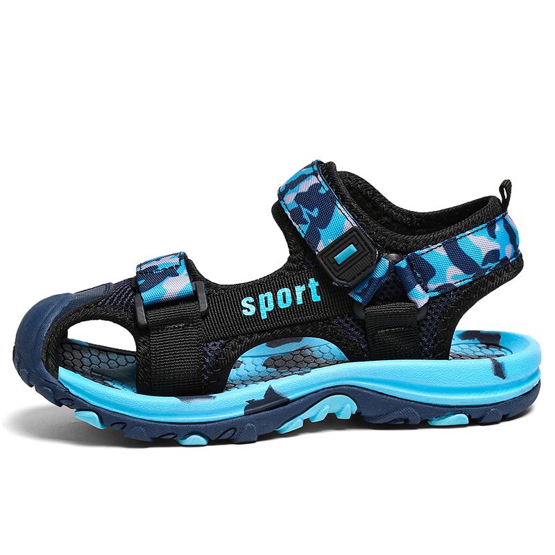 Kids Shoes Little yellow duck boy's closed toe sandals 2024 new summer soft bottom non slip running camouflage dirt resistant children's beach shoes_voghion.com
