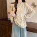 High-end Soft Round Neck Tassel Sweater For Women, Unique Design, Autumn And Winter Outerwear, Short Knitted Top_voghion.com
