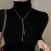 2025 Damenmode 2024 beliebte geometrische Pulloverketten, lange Halsketten für Damen, verstellbarer Schmuck, Hochzeitsschmuck_voghion.com