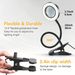 1pc LED Magnifying Lamp with Clip-On Light for Crafts, Workbench, and Reading_voghion.com