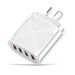 Music Festival  AU 4USB Mobile Phone Charger 3.1A Multi port Charging Head British Australian Korean Indian Standard_voghion.com