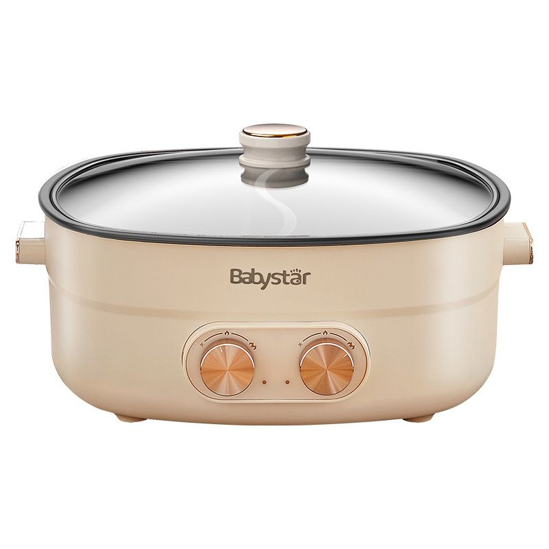 Babystar Mandarin Duck Pot HAY-D60 Multifunctional Integrated Household Electric Hot Pot With Dual Temperature Control And Large_voghion.com