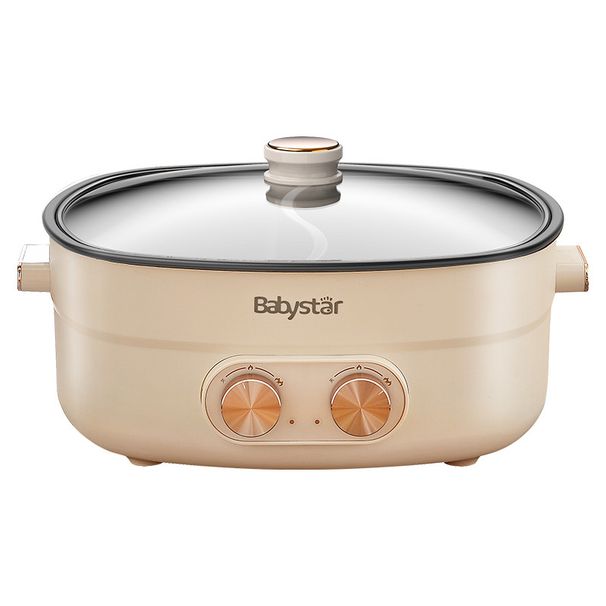 Babystar Mandarin Duck Pot HAY-D60 Multifunctional Integrated Household Electric Hot Pot With Dual Temperature Control And Large_voghion.com