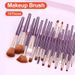 18 ks sada štětců na make-up, tvářenka, pudr, podklad, rtěnka, štětec na pudr, štětec na oční stíny, kosmetické nástroje_voghion.com