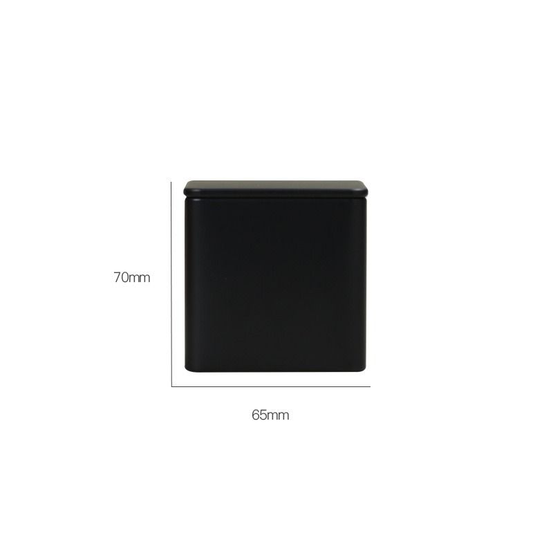 Τετράγωνο μεταλλικό κουτί άδειο κύβος από χάλυβα, κιτ αποθήκευσης, σειρά 65mm, για λιχουδιές, δώρα, μπομπονιέρες, χύμα τσάι, καφέ και χειροτεχνίες_voghion.com