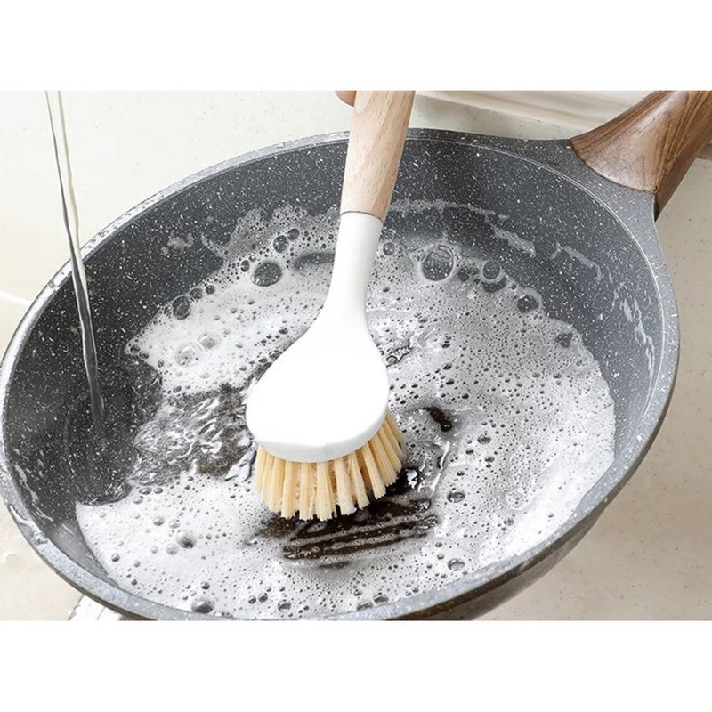Plastic Pot Household Kitchen For Washing Pots And Dishes, Non-Stick Long Handle Cleaning Brush, Descaling Oil Stain_voghion.com