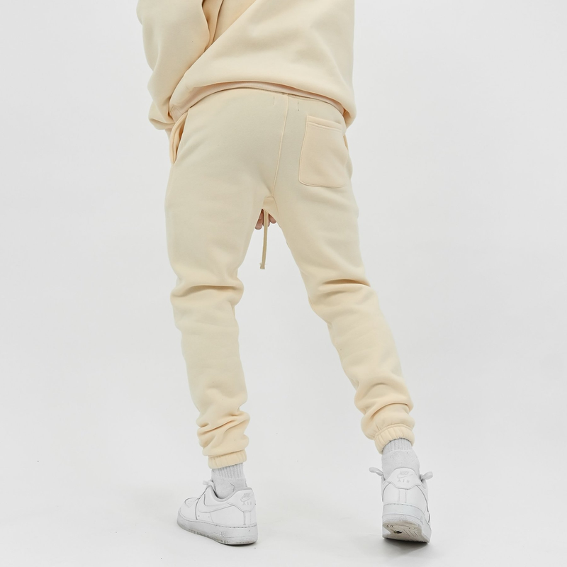 Muscle Fitness Autumn and Winter Brothers Men's Sports and Leisure Running Pants Light Plate Solid Color Plush Guards_voghion.com