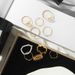 Creative personality geometric metal style stacking joint ring alloy ring 10 piece set_voghion.com