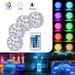 4Pcs Pool Diving Lights With Remote Control 10 LEDs Colorful Light Illumination Underwater Submersible Aquarium LED Lamp Pool Decoration_voghion.com