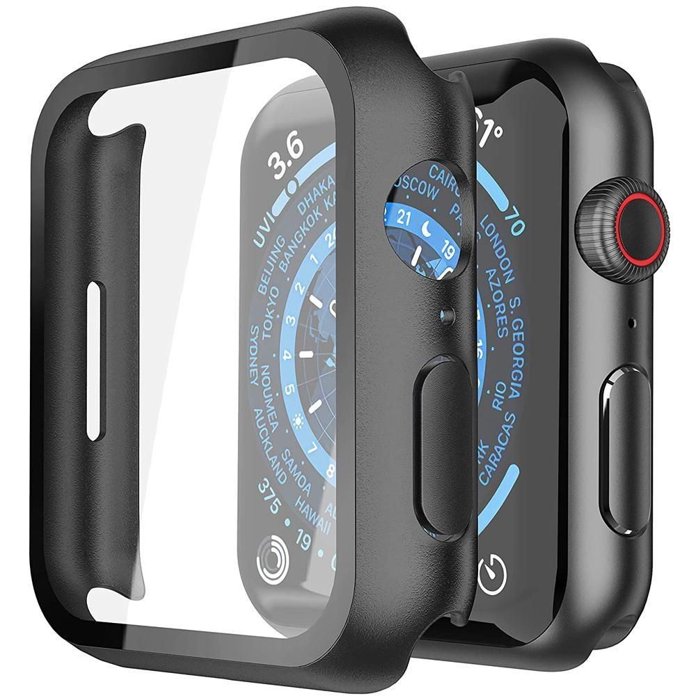 Custodia rigida in PC con protezione dello schermo in vetro temperato compatibile con Watch_voghion.com