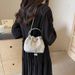 Silver Tote Bucket Bag 2025 New Summer Style Niche Light Luxury Chain Cloud Crossbody Fashion Exquisite Casual Hundred Personalized Niche_voghion.com