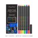 Set van 6 fluorescerende eyeliner- en oogschaduwpennen - op water gebaseerde gezichtsverf voor Halloween-cosplay met schuimtip_voghion.com