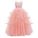 Mother & Kids children's clothing wedding dress dress children's princess dress girl piano catwalk performance fluffy long dress_voghion.com