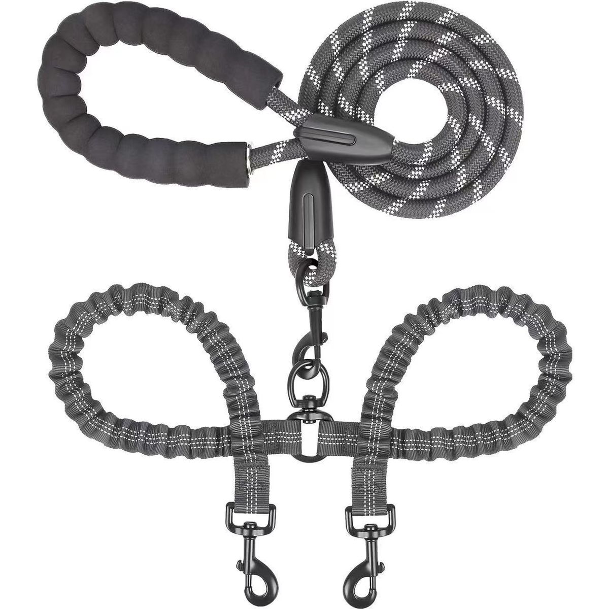 Laisse rétractable antidéflagrante de grande taille pour chien, corde en P, chaîne_voghion.com