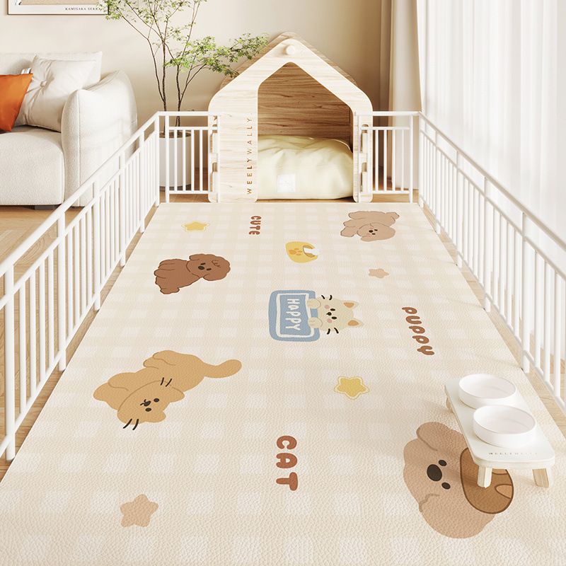 Tapis de parc pour chien en PVC imperméable et anti-urine, adapté aux animaux de compagnie, sans lavage, sans nettoyage, antidérapant_voghion.com