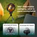 Tragbarer Camping-Deckenventilator mit Stativ für den Außenbereich, kleiner Deckenventilator mit USB-Aufladung, lange Akkulaufzeit, tragbarer Zwei-in-Eins-Beleuchtungsventilator_voghion.com