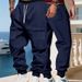 Men's Heavyweight Fleece-Lined Cargo Pants - Winter Workwear Outdoor Casual Jogger Pants With Multiple Pockets (S-XXXL, Solid Colors)_voghion.com