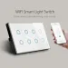AUBESS Tuya WIFI Smart 147 Tipo Pannello Touch in Vetro Interruttore 6/8/10 Gang Interruttore da Parete per Luce Alexa Google Home Controllo App_voghion.com