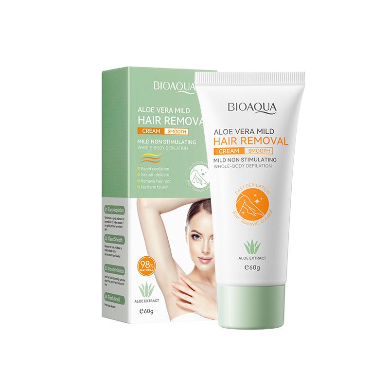 BIOAOUA Aloe Vera Mild Ikke irriterende Quick Hair Removal Cream_voghion.com