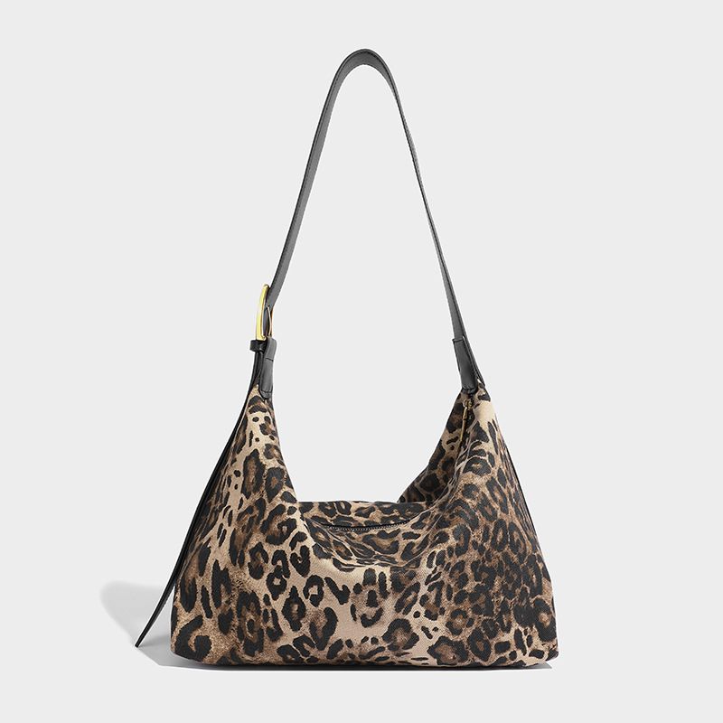 Korean Version Of The Leopard Armpit 2025 New Women's Handbag, Large Capacity, Lightweight And Versatile, Shoulder Diagonal Cross_voghion.com