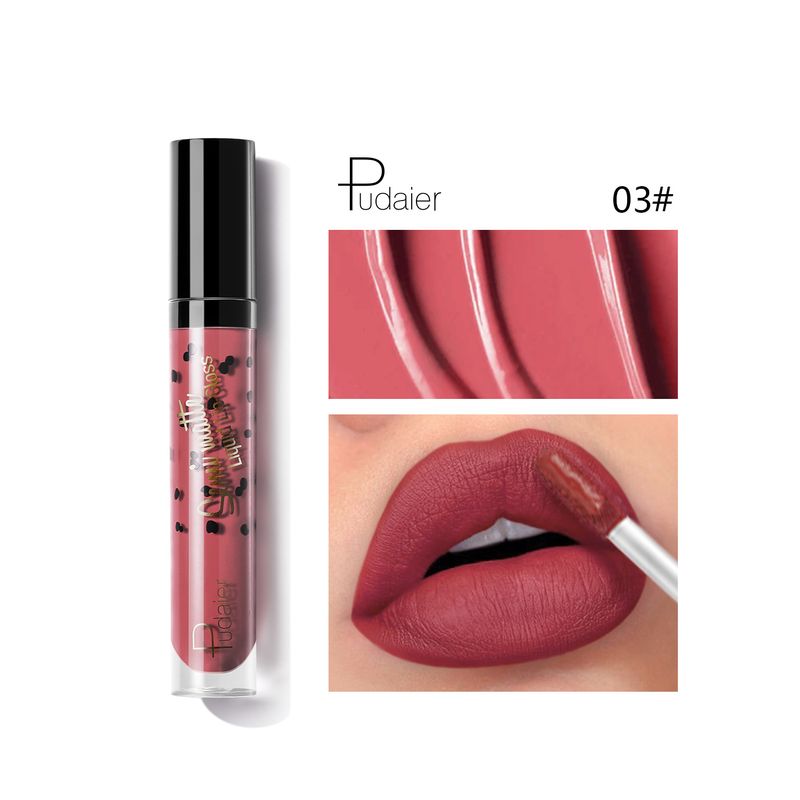 Pudaier 12-fargers lipgloss matt lipgloss flytende leppestift matt non-stick cup lipgloss lipgloss sjarm essensiell for den kvinnelige lederen_voghion.com