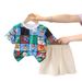 Baby Summer kariert Cartoon Kuerzärm Jongen Set, schéin a modesch Kannerkleeder, Puppelcherskleeder, zwee_voghion.com