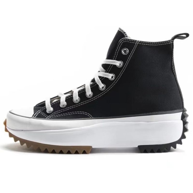 New Men's White Shoes Thick Soled Shoes Women's Thick Soled Height Increasing Shoes Casual Shoes Canvas Shoes_voghion.com