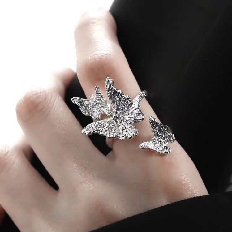 Butterfly Surround Ring For Women, Open Chinese Style, Niche Design, High-end Luxury, Index Finger Ring, New Model_voghion.com