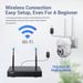 wifi PTZ CCTV Kit Wireless Surveillance Camera Set_voghion.com