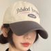 Korean Style Baseball Cap For Women, Face Slimming, Color Blocking, Versatile Soft Top Duckbill Cap, Large Head_voghion.com