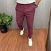 Man's Clothing Men's Solid Color Casual Small Feet Dress Pants Slim Taper_voghion.com