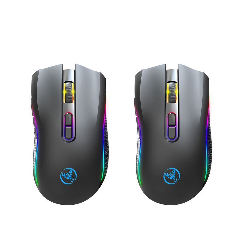 T69 2.4G RGB Luminous Wireless TYPE-C Rechargeable Interface 7 Buttons Gaming Mouse_voghion.com